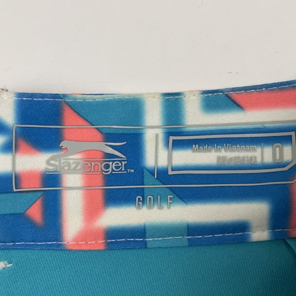 Slazenger Golf Skort Women’s 0 Blue Multicolored Abstract Print 5 Pockets - Picture 8 of 12